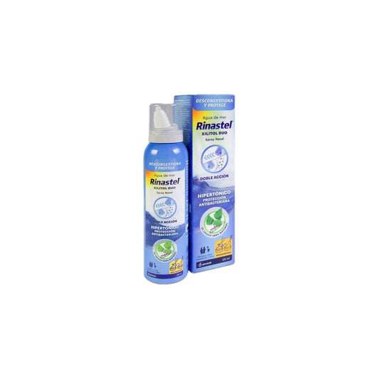 Rinastel Xylitol Hypertonic Duo Spray Nasal, 125 ml