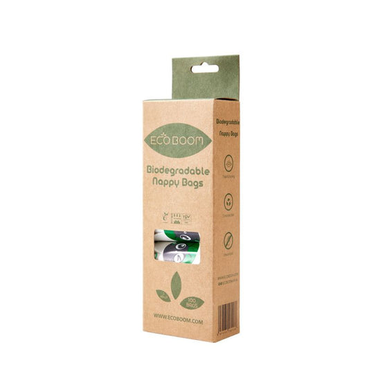 Sacos biodegradáveis para fraldas e cuecas Eco Boom, 100 unid.