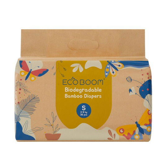 Eco Boom Bamboo Nappies Joy S 2, 36 unidades.