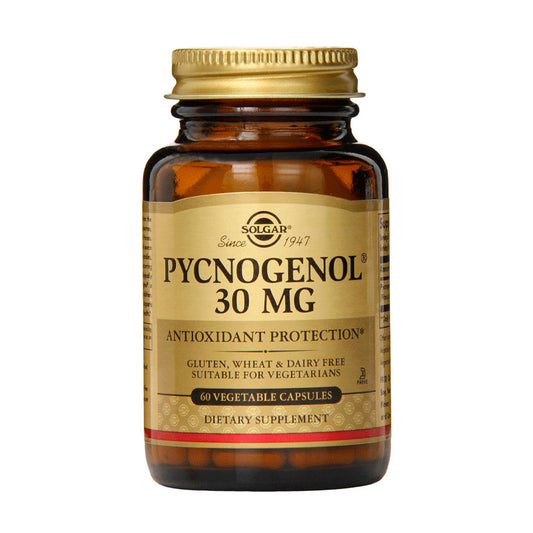 Solgar Extracto Corteza de Pino 30 mg. - 60 Picnogenol cápsulas Vegetales