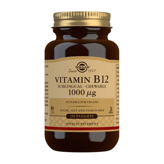 Solgar Vit B12 1000Mcg. (Cianocobalamina) - 250 comprimidos Masticables