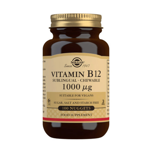 Solgar Vitamina B12 1000Mcg. (Cianocobalamina) - 100 comprimidos Masticables