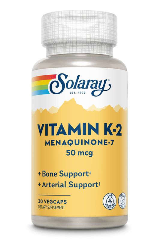 Solaray K2(Menaquinone7)-, 30 Cápsulas      