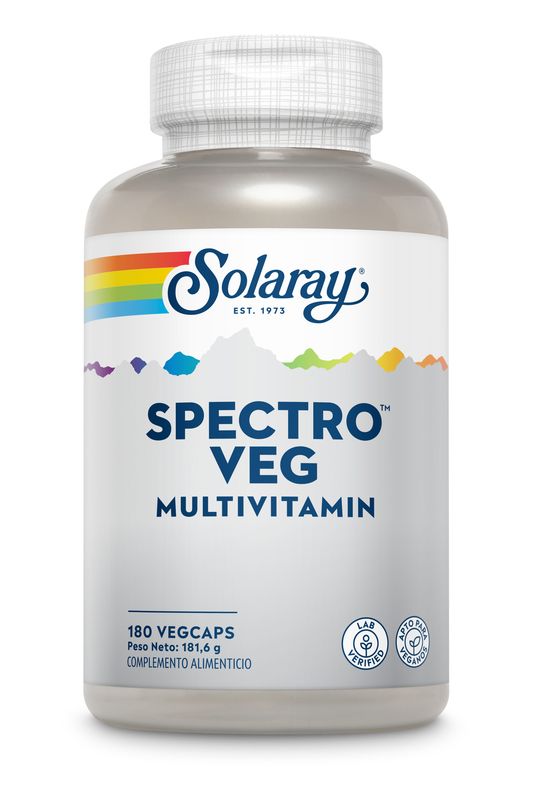 Solaray Spectro Vegetarian, 180 Cápsulas      