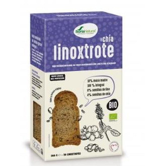 Soria Natural Biscote Linoxtrote Integral Con Lino-Chia 300G Bio 