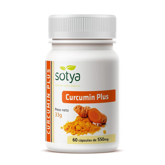 Sotya Curcumin Plus 550 Mg, 60 Cápsulas      