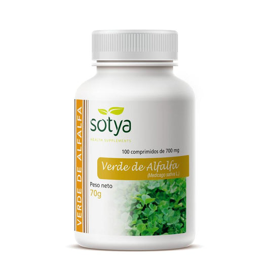 Sotya Verde Alfalfa De 700 Mg, 100 Comprimidos      