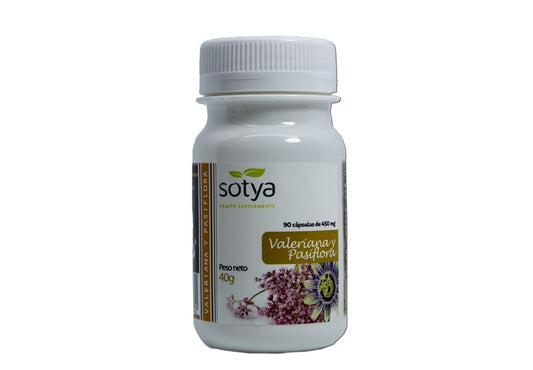 Sotya Valeriana Y Pasiflora 450 Mg, 90 Cápsulas      