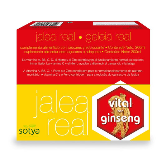 Sotya Jalea Real Vital Con Ginseng 1, 20 Ampollas X 10 Ml   