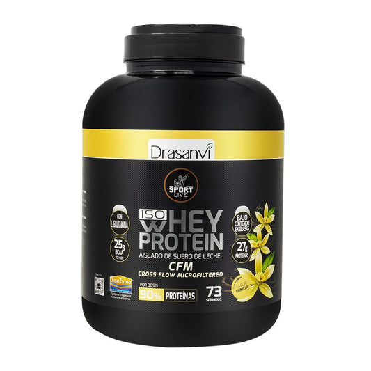 Drasanvi Sport Whey Protein Live Whey Isolate Vanilla , 2 kg