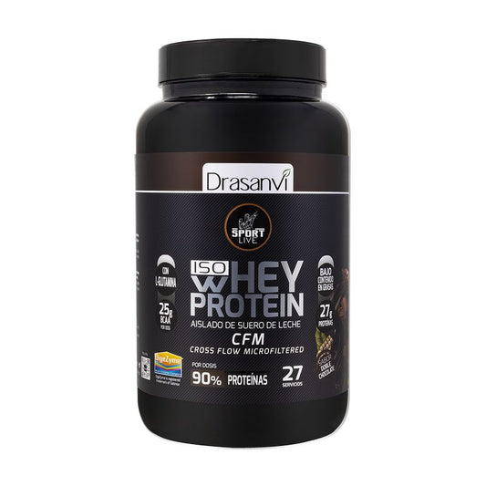 Drasanvi Sport Whey Protein Live Isolado Duplo de Chocolate , 800 gramas