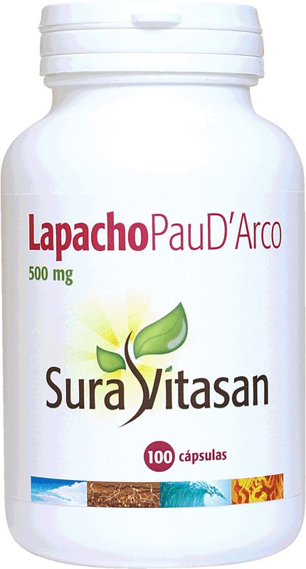 Sura Vitas Lapacho Pau Darco 500 Mg, 100 Cápsulas      