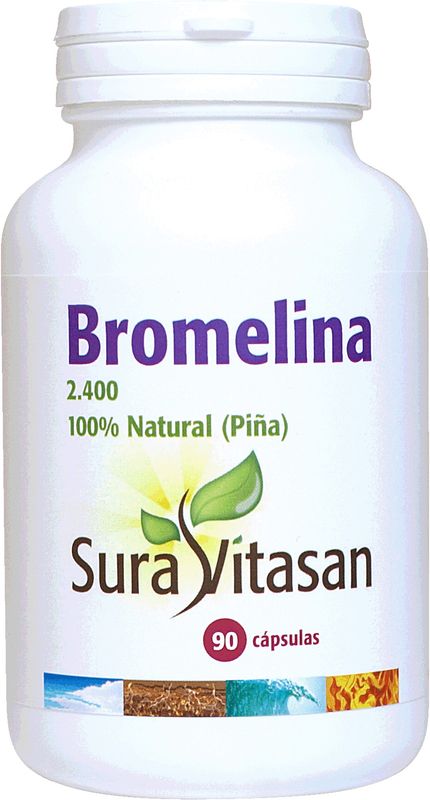 Sura Vitas Bromelina Natural 500 Mg, 90 Cápsulas      