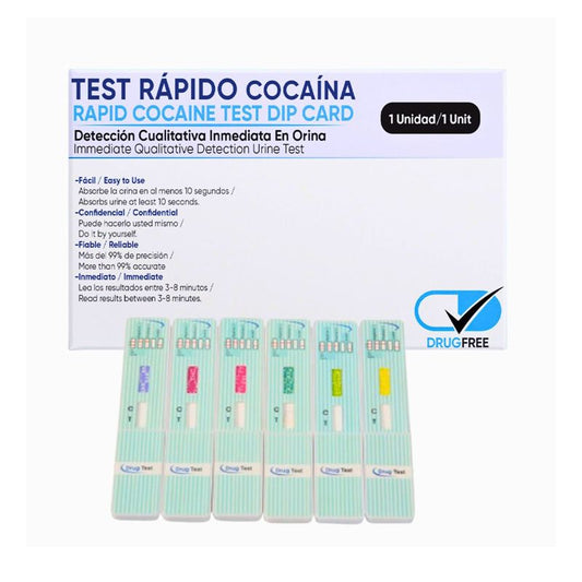 Surgicalmed Tezaro Pharma Teste rápido de urina para a cocaína com cartão de imersão 300 Ng/Ml, 1 unidade