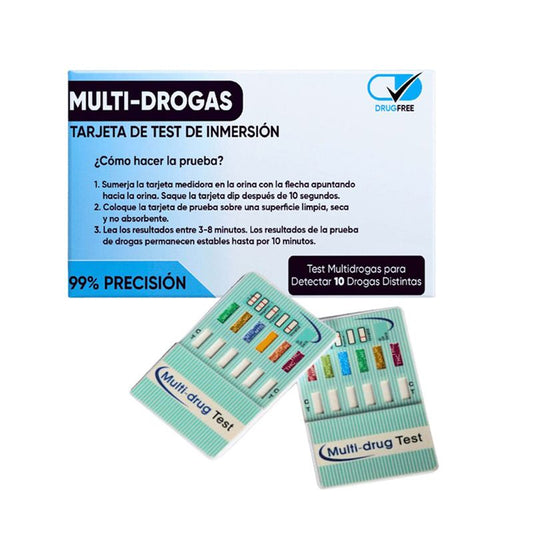 Surgicalmed Tezaro Pharma Teste rápido multi-fármacos de urina de 10 fármacos com cartão de imersão, 1 unidade
