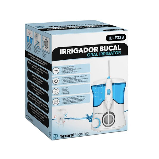 Surgicalmed Tezaro Pharma Irrigador oral de parede com sete bicos e 10 modos de 30 a 120 psi da Tezaro Pharma - Capacidade de 600 ml, 1 unidade