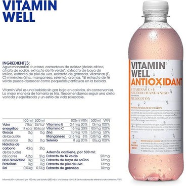 Vitamin Well Antioxidante Pêssego, 500 ml