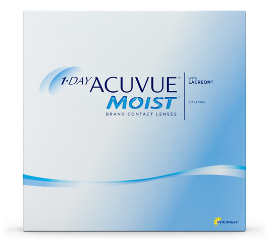 Acuvue 1 Day Moist Daily Lenses , 90 unidades