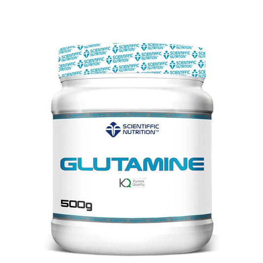 Scientiffic Nutrition Glutamine Neutral, Glutamina 100% pura em pó sem sabor, 500 gramas