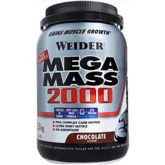 Weider Weider Mega Mass 2000 Chocolate 1,5Kg. 