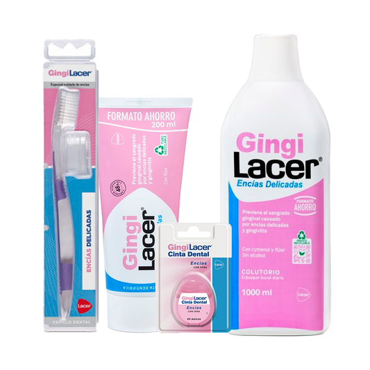 Lacer Gingilacer Pack (elixir bucal + pasta de dentes + escova de dentes)
