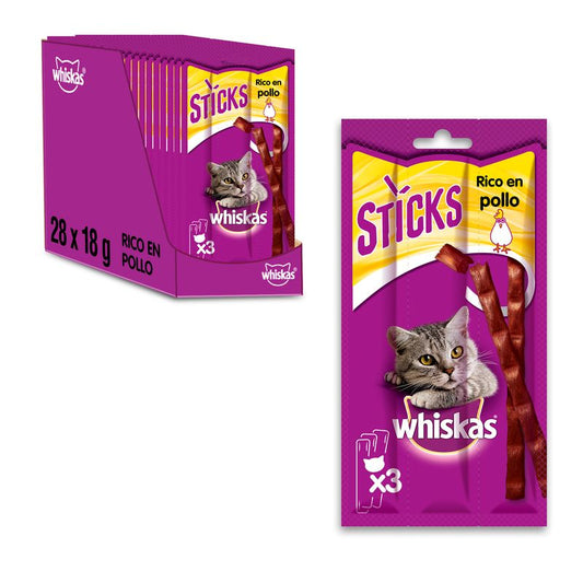 Whiskas Sticks Frango 28X18Gr Saco
