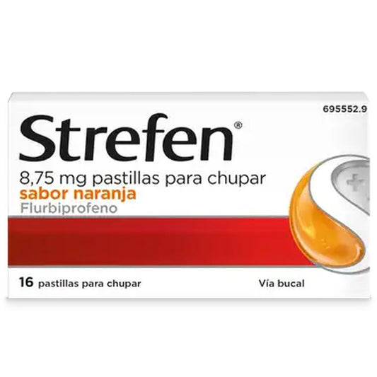 Strefen Orange, 16 Pastilhas, para Chupar