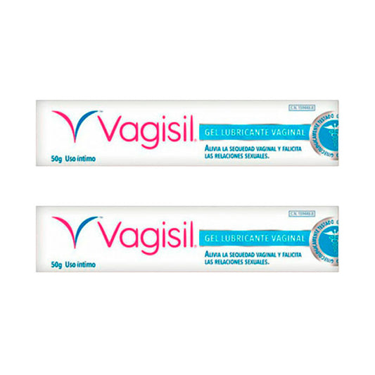Embalagem 2 Vagisil Gel Lubrificante Vaginal, 50gr
