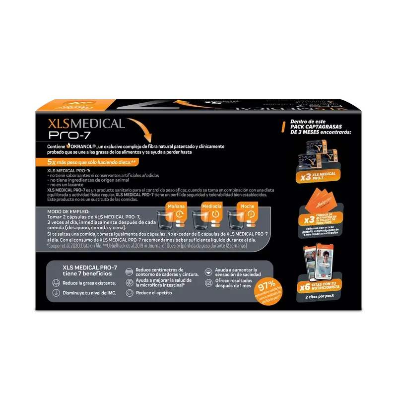 Xls Medical Pro7 Pack 3x180 Cápsulas