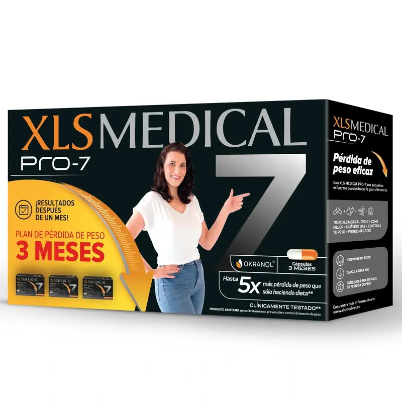 Xls Medical Pro7 Pack 3x180 Cápsulas