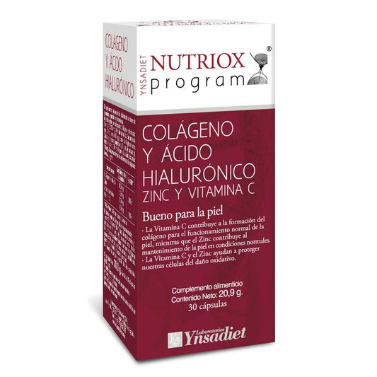 Ynsadiet Colageno+Ac.Hialuronico Nutriox , 30 cápsulas   