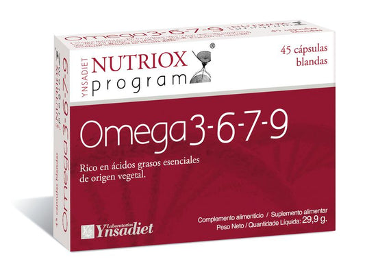 Ynsadiet Omega 3-6-7-9 Nutriox, 45 Perlas      