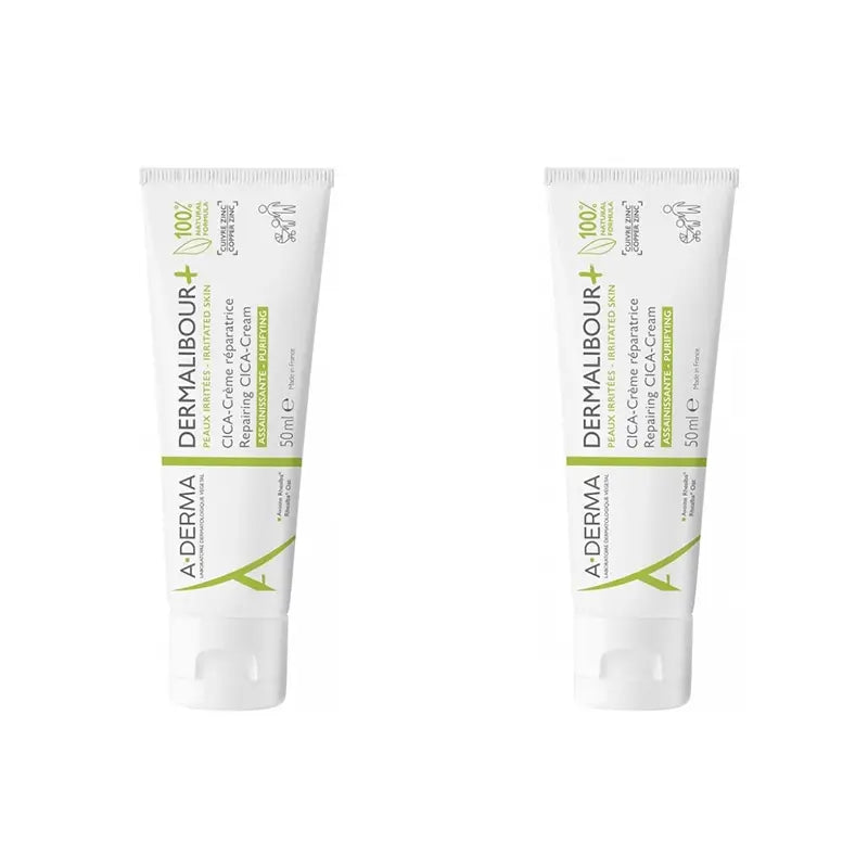 A-Derma Dermalibour+ Cica Creme, 2X50 Ml