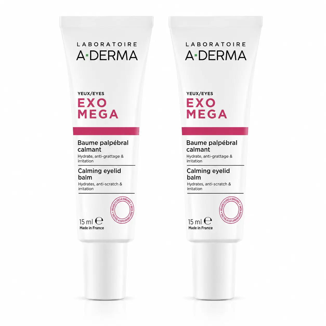 A-Derma Exomega Bálsamo Suavizante para as Pálpebras, 15 ml, embalagem de 2