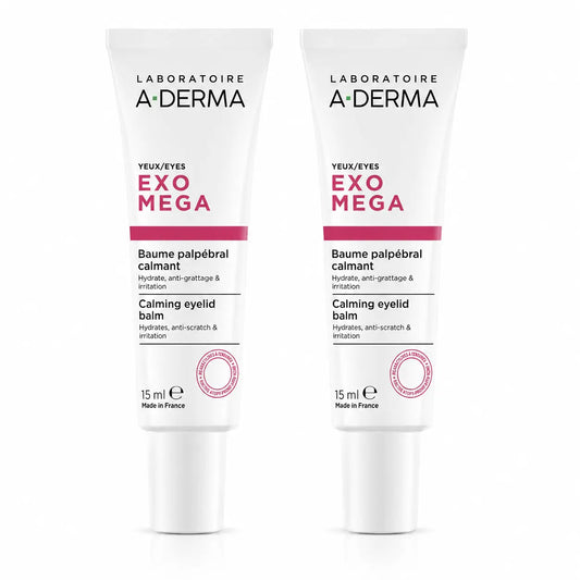 A-Derma Exomega Bálsamo Suavizante para as Pálpebras, 15 ml, embalagem de 2
