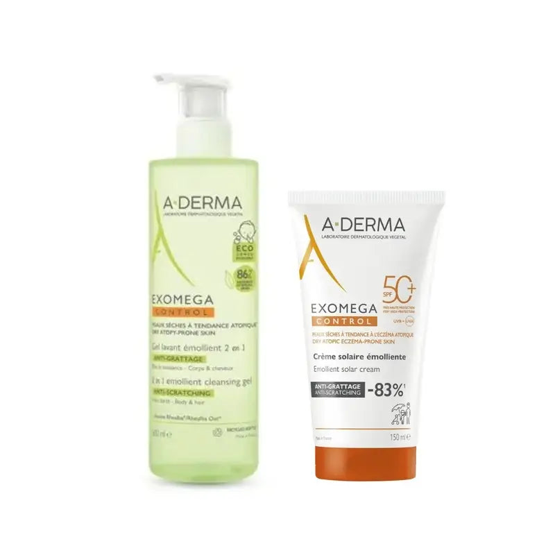 A-Derma Exomega Exomega Gel 2 em 1 + Exomega Spf50+