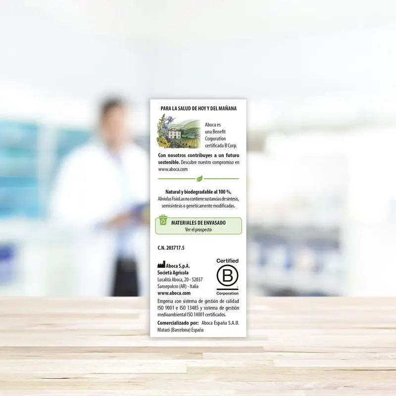 Aboca Aliviolas Fisiolax Prisão de ventre, 45 Comprimidos