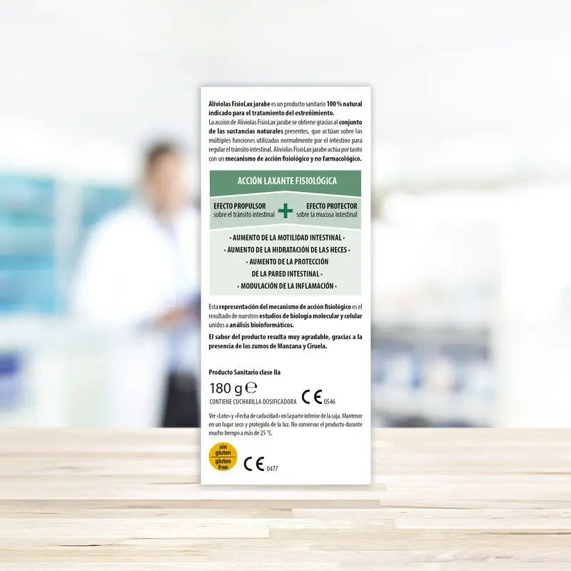 Aboca Aliviolas Fisiolax Xarope para a obstipação, 180 g