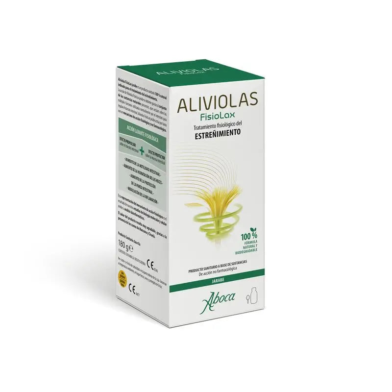 Aboca Aliviolas Fisiolax Xarope para a obstipação, 180 g