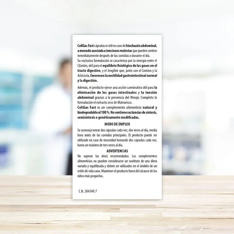 Aboca Coligas Fast, 30 Cápsulas