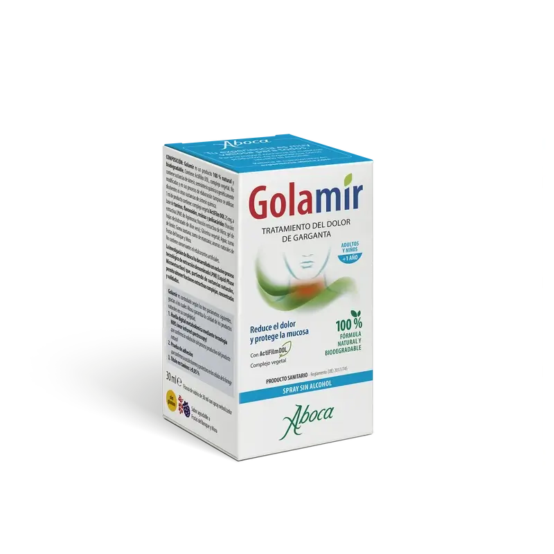 Aboca Golamir 2Act Spray para a garganta sem álcool, 30 ml