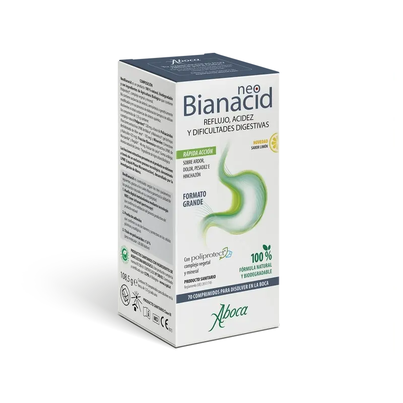 Aboca Neobianacid Lemon, 70 Comprimidos