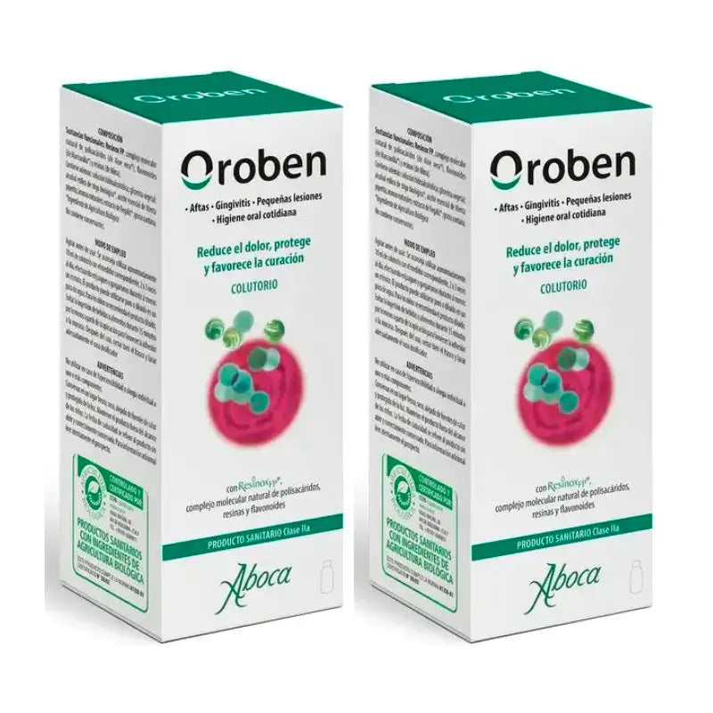 Aboca Oroben Aftagen Colutório, 2x150 ml