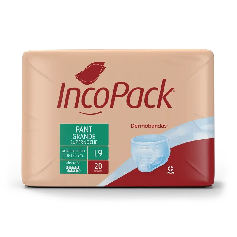 Incopack Calça Absorvente Calça Supernight Tamanho Grande , 80 unidades