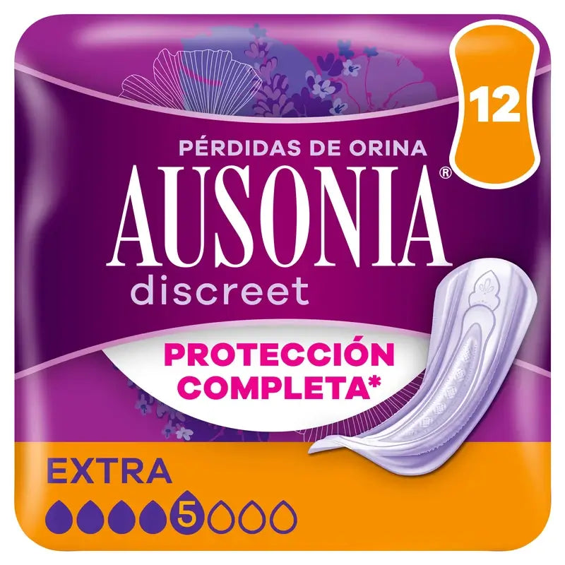 Ausonia Discreet Extra Urine Leakage Pads, 12 unidades