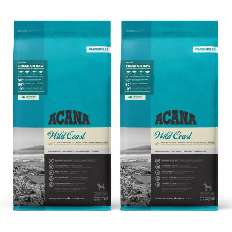 Acana Canine Adult Classics Wild Coast 2 X 14,5 Kg Alimento para cães , embalagem 2