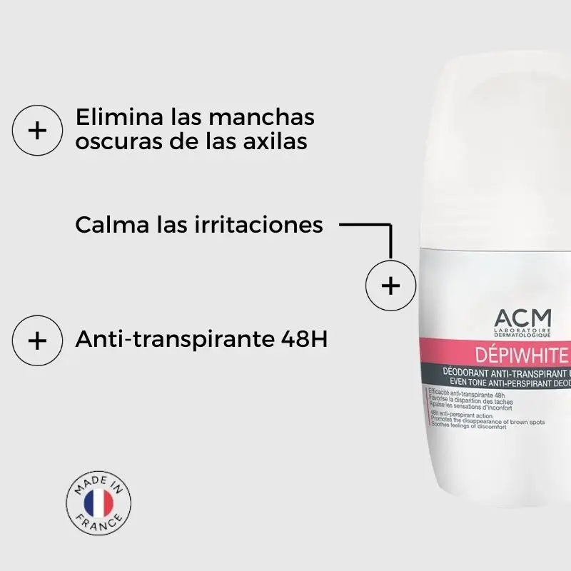 Acm Laboratoire Dépiwhite Desodorizante Unificante Antitranspirante, 50 ml