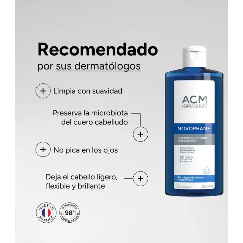 Acm Laboratoires Novophane Champô Suave , 500 ml