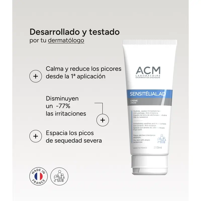 Acm Laboratoires Sensitelial.Ad Creme 200 Ml