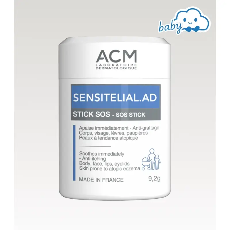 Acm Laboratoires Sensitelial.Ad Sos Stick Calmante, 9,2 gramas